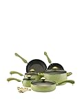 Paula Deen Signature Nonstick Cookware Set / Pots and Pans Set - 15 Piece, Pear Speckle