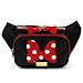 Disney Minnie Mouse Ribbon HipSack Waist Pack Fanny Sling Bag for Man Women Lady Girl Teens (Black)