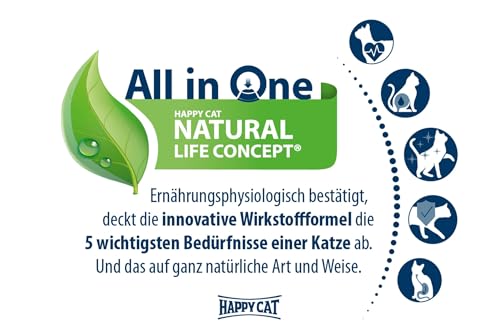 Happy Cat 70539 - Young Junior Land Geflügel - Katzen-Trockenfutter für Jung-Katzen ab dem 4. Monat - 1,3 kg Inhalt