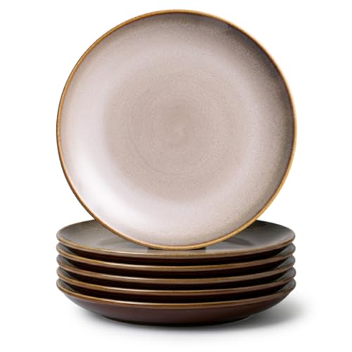 Luzerne Rustic Round Coupe Plate 10.5 Inch – Sama. Microwave, Dishwasher & Oven Safe. Hotel & Restaurant Grade. Set of 6