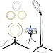 Produktbild 6"Ringlicht mit Stativ für Selfie/Makeup Live Stream und YouTube Video Dimmbare LED-Kamera mit 3 Lichtmodi und 11 Helligkeitsstufe und mit Handyhalter