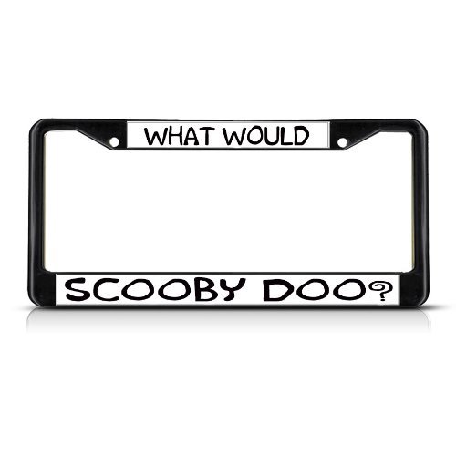 Fastasticdeals What Would Scooby Doo? License Plate Frame Tag Holder Cover