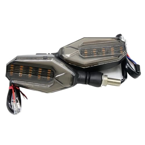 Clignotants LED universels pour moto feux bicolores à défilement