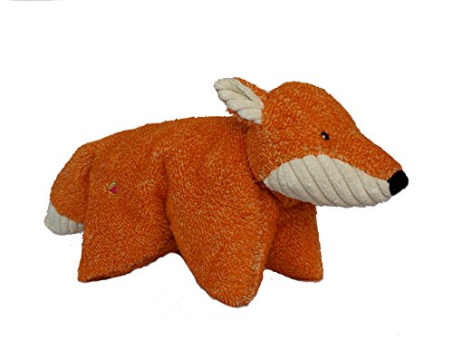Hugglehounds Plush Dog Toys For Large Dogs & Aggressive Chewers - Squeaky Dog Toy - Soft Extra Durable Stuffed Pet Toy - Fluffy Knotless Puppy Toys - Best For All Breed | Squooshie Fox #TOP30