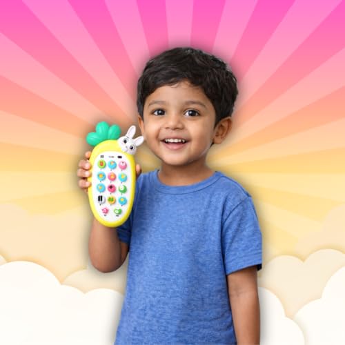 Image of Interactive Mobile Phone Toy for Kids with Lights & Sounds | Learning Toy for Toddlers to Learn Numbers, Music, Buttons & Early Skills