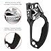 NewDoar Right Hand Ascender Rock Climbing Tree Arborist Rappelling Gear Equipment CE Certified Rope Clamp for 8~13MM Rope(Right Hand Grey)
