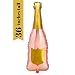 Paper Confetti Chamapgne Bottle Balloon, Rose Gold Party Decorations, 21st Birthday, Engagement Party Decorations, Bachelorette Party Decorations, Bridal Shower Decorations, Champagne Balloon