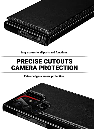 Étui Samsung Galaxy S21 FE rouge pour ranger vos cartes de crédit et sécuriser votre écran
