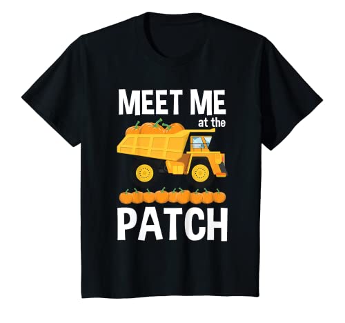 Bambino Thanksgiving Shirt Boys Pumpkin Funny Meet Me At The Patch Maglietta