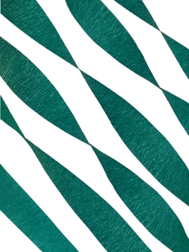 Serpentinas de papel crepe verde-escuro (verde floresta, 1 rolo)