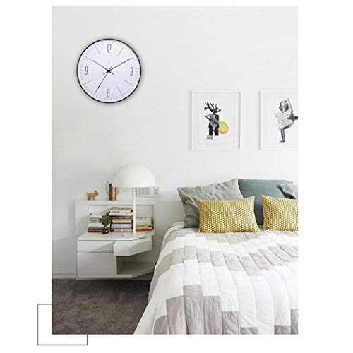 Horloge murale quartz silencieux moderne noire pour bureau - 3