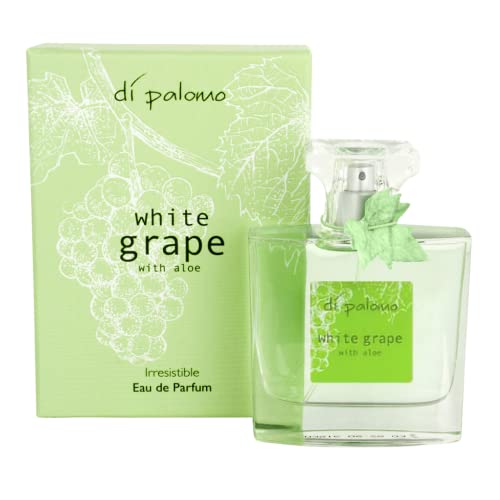 Di Palomo White Grape & Aloe Eau de Parfum 50ml – Long-Lasting Vegan Perfume for Women with Fresh Floral Scent Jasmine Pear & Aloe Luxury Italian Fragrance Gift for Her