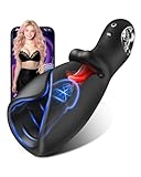 Sex Spielzeug für die Männer Masturbator, Upgraded Flügeldesign Penis-Trainer Zungenlecken Flattern Masturbatoren, AI Smart APP Steuerung Vibratorensets Masturbieren für Männer Sex Toys mit 10 Modi