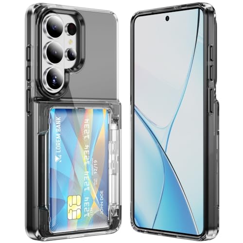 Coque Samsung S22 oubliez votre portefeuille grâce au porte-carte antichoc noir