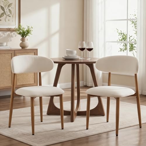 UVV Dining Chairs Set of 2, Metal Kitchen Chairs with Modern...
