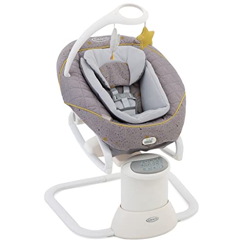 Graco All Ways Balancelle et Transat Amovible 2-En-1 (de La Naissance À 9 Mois Environ, 0-9 Kg) avec Vibration et Vitesse de Balancement Réglable Coloris Stargazer...