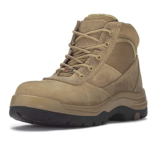 Rockrooster Work Boots for men, 6 Inch Steel Toe Work Boots, Comfortable Anti-Fatigue, No Slip Electrical-Hazard Work Boots, AK250-11