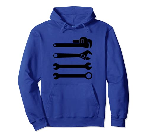 Wrench Assortment Wrenches Pullover Hoodie, Blue