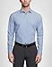 Kenneth Cole Unlisted Men's Dress Shirt Slim Fit Checks and Stripes (Patterned), Medium Blue, 15