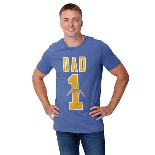 Image of FOCO NFL Mens NFL Team Logo Tee Shirt #1 Dad T-Shirt