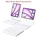Tiaota Keyboard Case for iPad Air 11-inch (M3/M2, 2025/2024), iPad Air 5/4 Gen & iPad Pro 11-inch with Multi-Touch Trackpad, 360° Rotating Kickstand, Portrait & Raised Modes, Detachable Cover – White