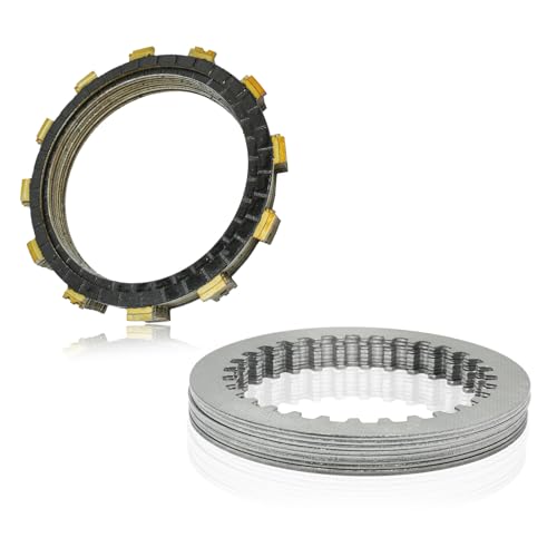 Image of Clutch Kit & Friction Steel Plates Cover Gasket Compatible with Yamaha YZF R1 2007-2008 OEM# 4C8-W001G-00-00