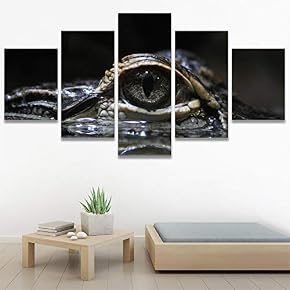 SIGNWIN 5 Panel Canvas Wall Art Coiling Around...