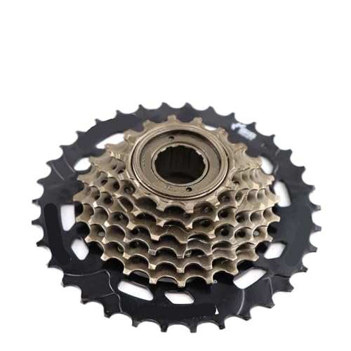 MF TZ500 6 �X�s�[�h 7 �X�s�[�h���]�ԃt���[�z�C�[�� 14-28T 14-34T �X�v���P�b�g MTB ���[�h�܂肽���݃T�C�N�����O���i(7 speed 14-34T)