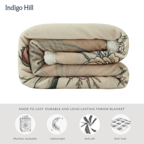 Image of Paseo Road Indigo Hill by HiEnd Accents Rowena 54x68 Throw Blanket