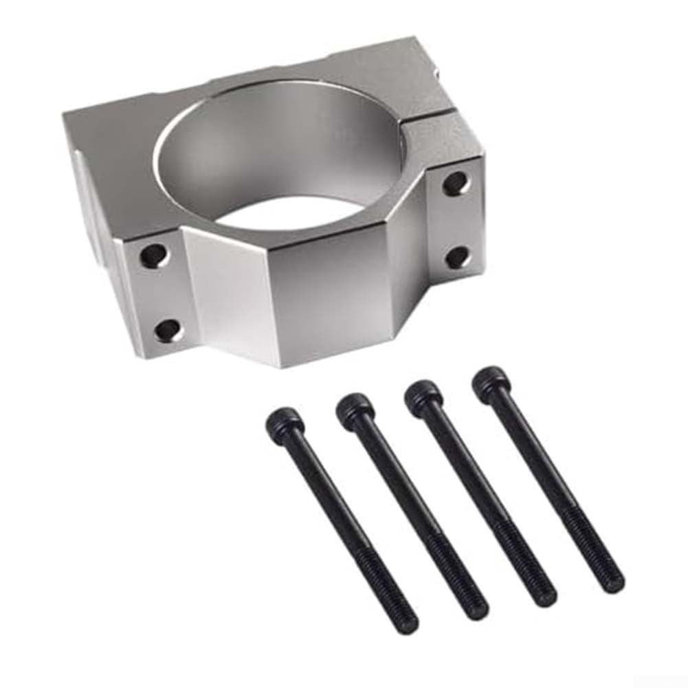 CNC Bracket Fixture DZ65 Aluminum Spindle Clamp Bracket CNC Machine Motor Mount Holder with 4 Pieces M6 Mounting Screws for Milling Router