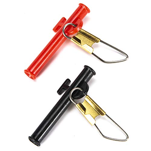 Balança de pesca, 10 peças de equilíbrio portátil de plástico com pinos de aço inoxidável - Preto