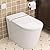 BATHKITY Smart Toilet, One Piece Toilet for Bathrooms, Modern Electric Tankless Toilet with Auto Flush, Foot Sensor, Heated Seat, Nightlight, Full Flush 1.32 GPF/Half Flush 0.92 GPF, 12" Rough-In
