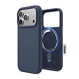 Immagine di elago Cover Magnetica in Silicone Liquido per iPhone 17 Pro (6,3'') – Compatibile con MagSafe, Antiurto, Sottile, Finitura Soft-Touch (Indaco Jeans)