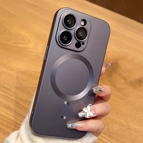 Étui iPhone 13 Pro charge sans fil avec protection d'objectif intégrée mat gris