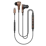 Pioneer Rayz Plus Smart Noise Cancellation Headphones In Ear Earbuds - iPhone Compatible - Lightning - Listen & Charge (Bronze)