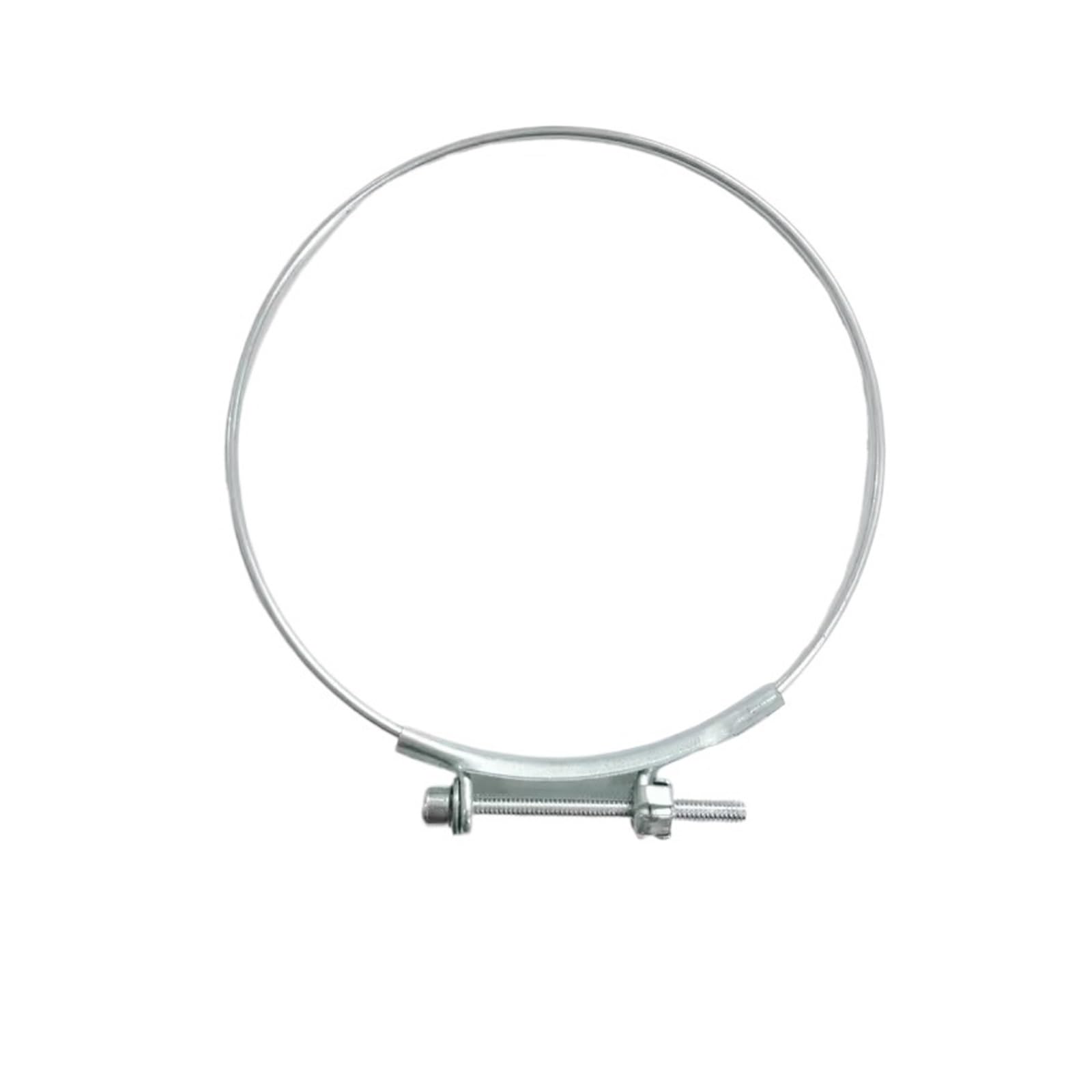 5/10 pezzi fascette stringitubo ad anello in filo metallico zincato in acciaio con morsetto singolo regolabile for cavi(45-50mm(10pcs))