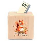 BJDAMAI Squirrel Piggy Bank Money Bank Coin Bank, Gifts for Teens Teenage Girls Kids Age 6 7 8 9 10 11 12, Squirrel Lovers Themed Stuff Accessories Items Things Home Room Decor Merchandise!