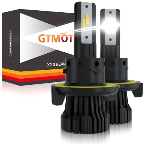 GTMOTO H13 LED Bulb for Kawasaki Mule Pro DX DXT Diesel 1000 Headlights, FX FXT 820 60/55W Headlamp, 6000K Bright White Custom UTV Offroad Light, 2-Pack