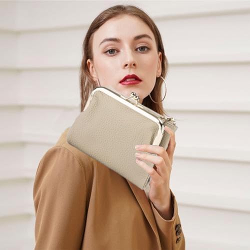 Dames portemonnee creditcard portemonnee tweevoudig kleine vrouwen portemonnee kaarthouder organisator rits kaarthouder houder houder meerdere kaarten hoesje portemonnee blauw