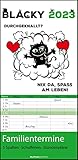  Blacky 2023 Familienplaner - Familien-Timer - Termin-Planer - Kinder-Kalender - Familien-Kalender - 22x45