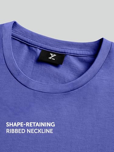 Image of XYXX Men's Iconique Solid Supima Cotton Slim Fit T-Shirt | Super Soft Half Sleeve Tshirts with Superior Colour Retention