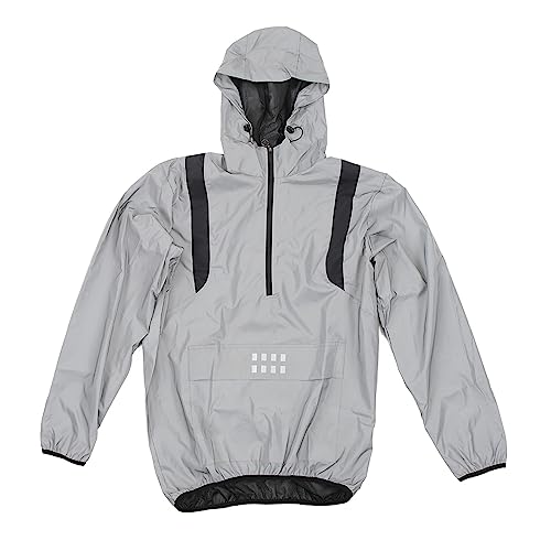 Gavigain Cycling Cycling Jackets for Men Waterproof Windbreaker with Bright Reflective Hooded Raincoat for Running Hiking Climbing (2XL)