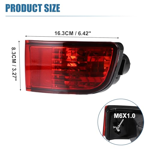 Image of uxcell Rear Right Side Bumper Reflector Light Lamp for Toyota 4Runner 2003-2005 Red