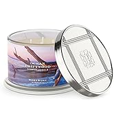 HomeWorx by SLATKIN + CO. Candle- Ocean Driftwood, 18 oz. 4-Wick Premium Scented Candle - 30-55 H...