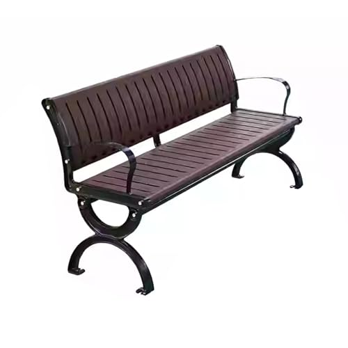 Banc de jardin en métal avec dossier pour parcs et églises