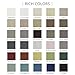 Macochico Linen Curtains Fabric Swatch Sample Books, Fabric Color Sample, 30 Colors