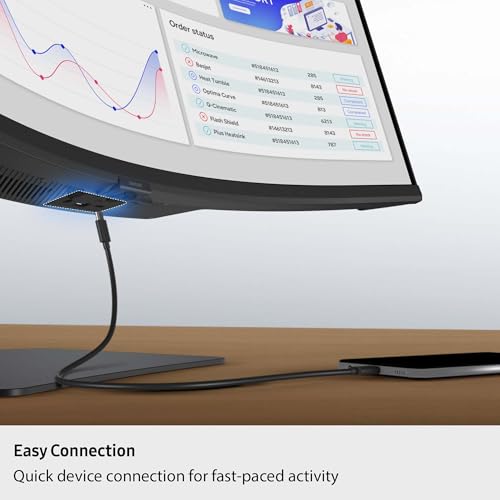 Image of Samsung 40 inch ViewFinity S8 S85TH Curved Monitor + $300 Amazon Gift Card, 5K2K WUHD Resolution, 144Hz, Built-in Speakers, Thunderbolt 5, AMD FreeSync Premium, Height /Tilt /Swivel Stand, LS40H850TANXZA