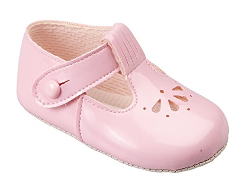 Earlydays Baypods - Patucos de Material Sintético para niño Rosa rosa (Pink Patent)