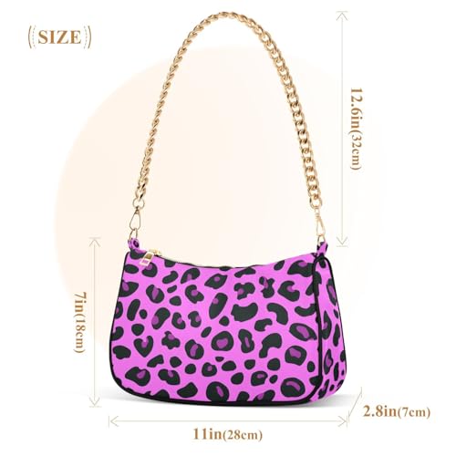Bolso hombro mujer flores y leopardo estilo hobo pequeño miniatura 6