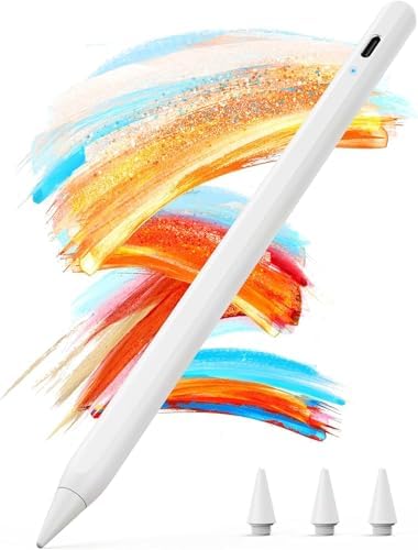 JAMJAKE 5 Mins Fast Charging Stylus Pen for iPad 2018-2025,Palm R...